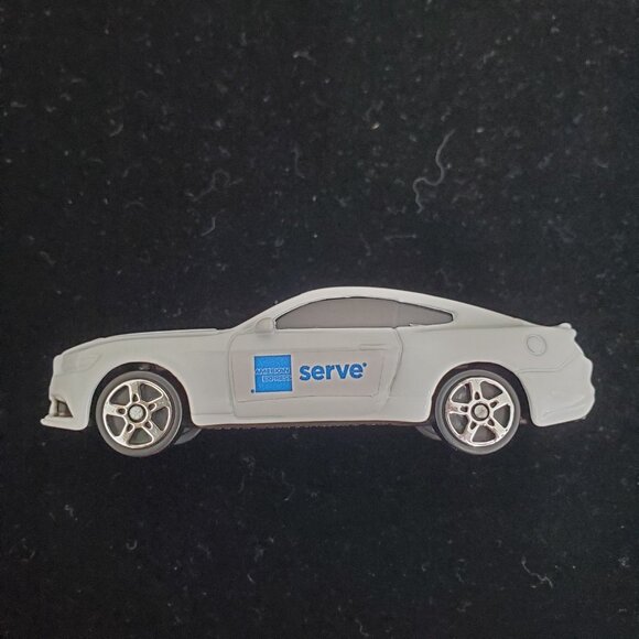 Maisto 2015 Ford Mustang GT Diecast Car White Jackson Hewitt Tax ServeLogo Promo - Picture 10 of 14